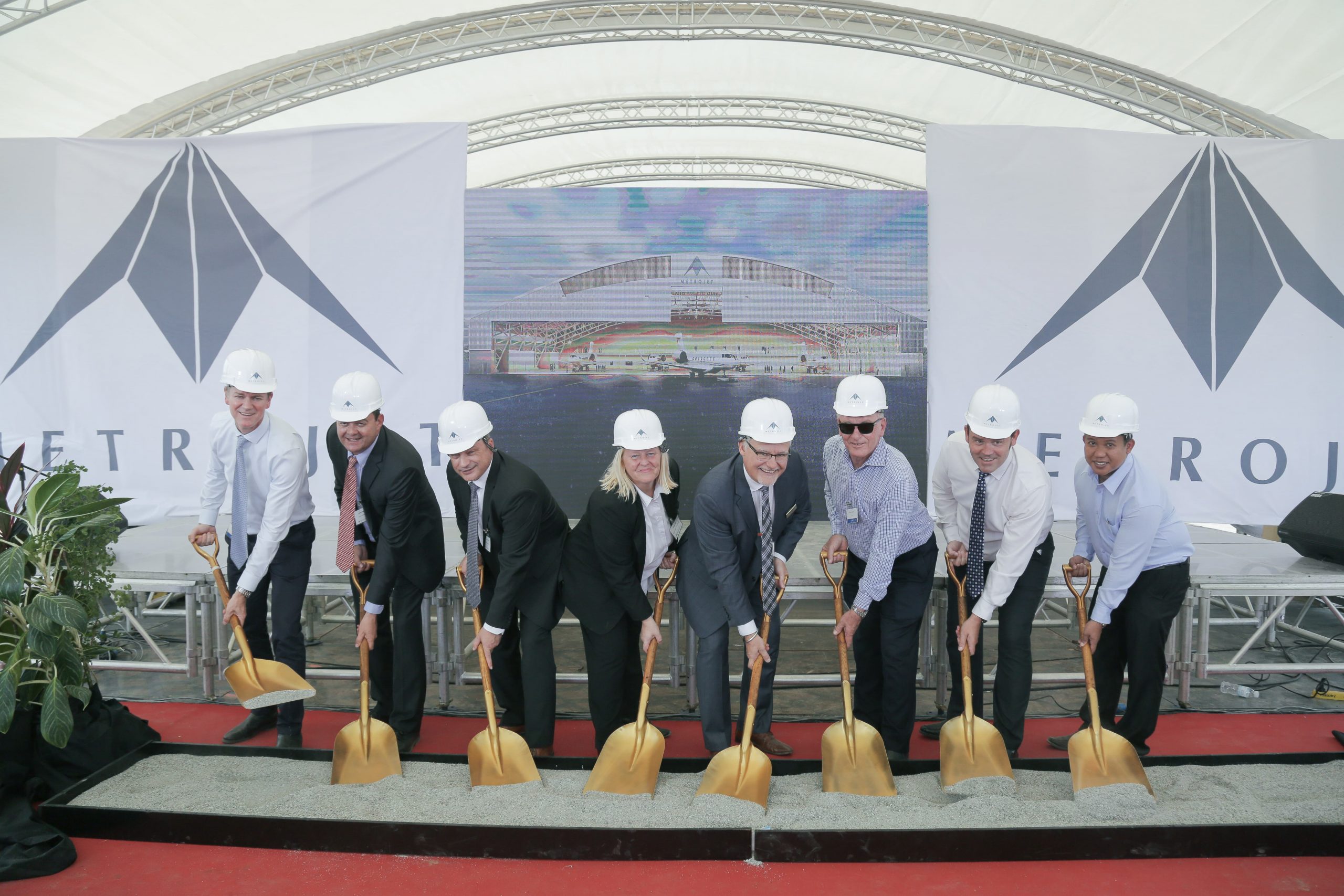 Ground Breaking for Metrojet Aviation Facility in the Philippines